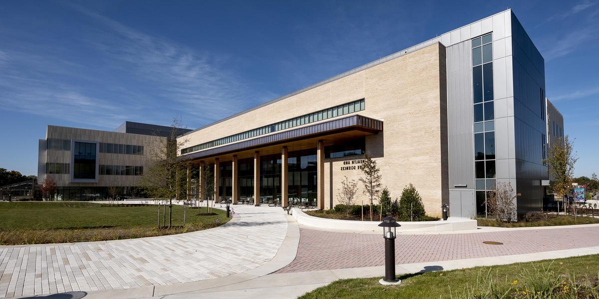 Exterior of Health and Life Sciences Building